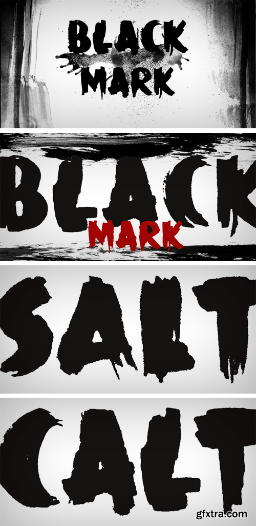 Black Mark Font Family