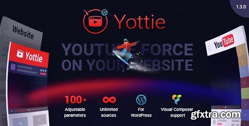 CodeCanyon - YouTube Channel WordPress Plugin - Yottie v1.2.1 - 14115701