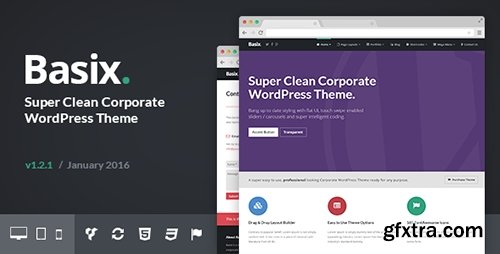 ThemeForest - Basix v1.2.0 - Corporate WordPress Theme - 8041961