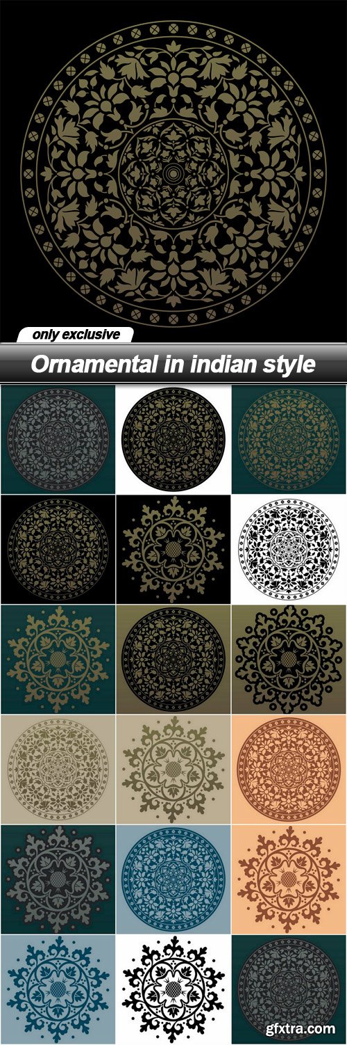 Ornamental in indian style - 17 EPS