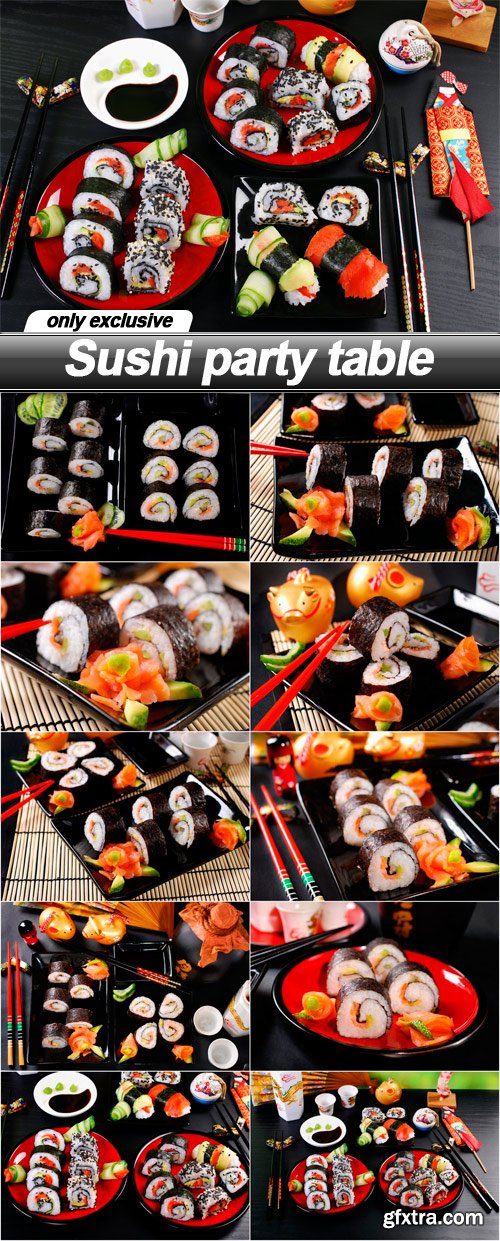 Sushi party table - 11 UHQ JPEG