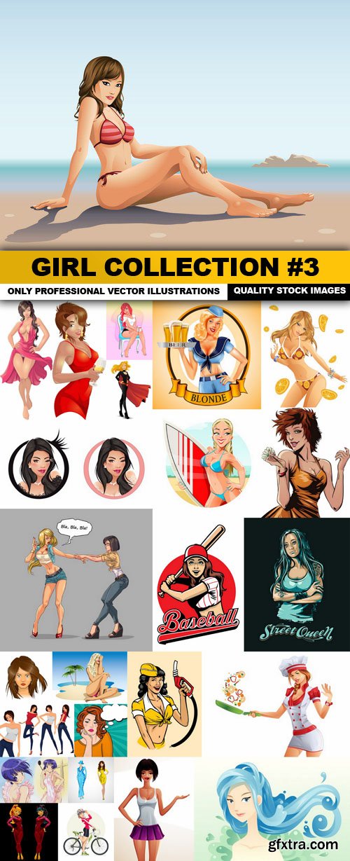 Girl Collection #3 - 25 Vector