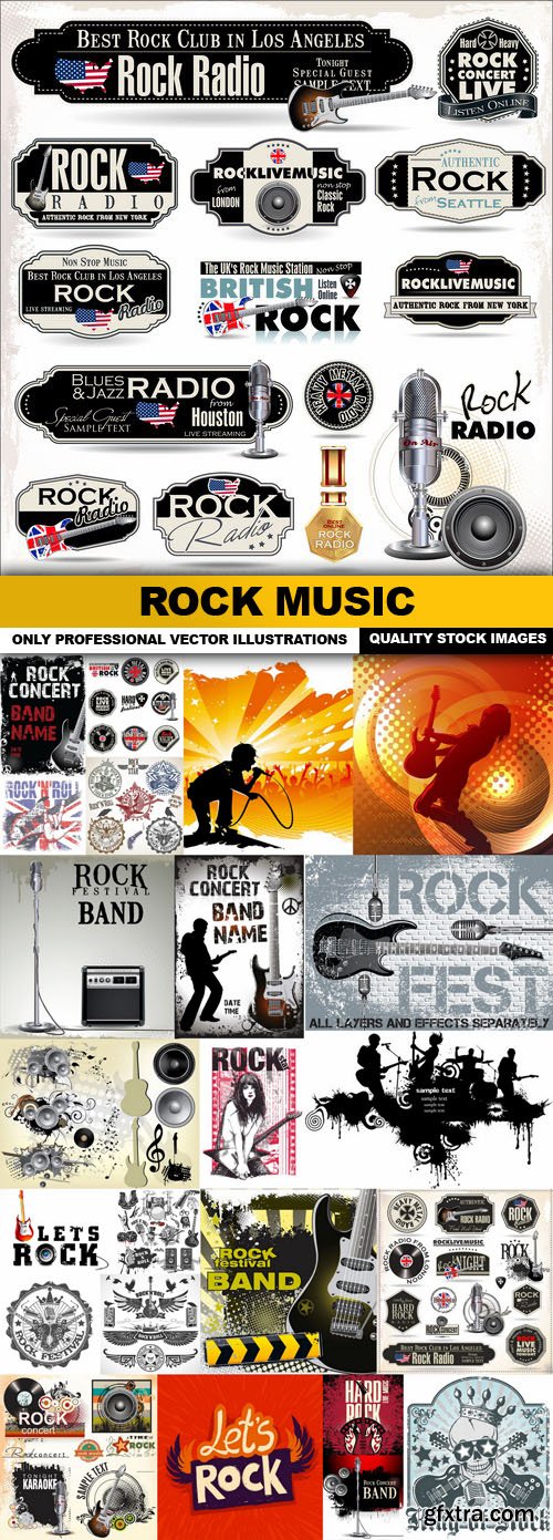 Rock Music - 25 Vector