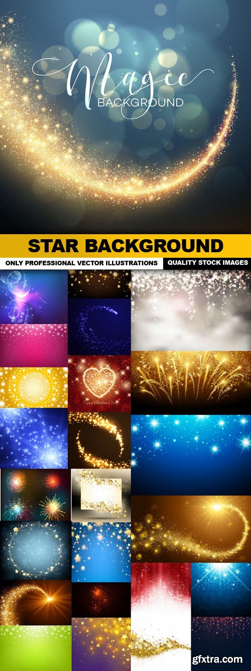 Star Background - 25 Vector