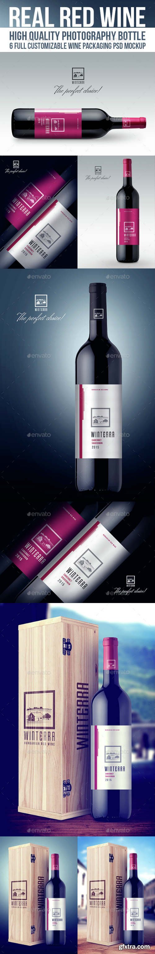 GR - Real Red Wine Mockup 14596893