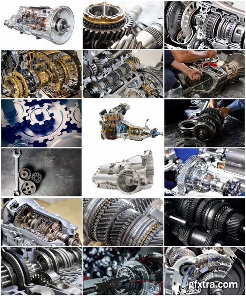 Collection of Power train Gearbox gear mechanism housing 25 HQ Jpeg