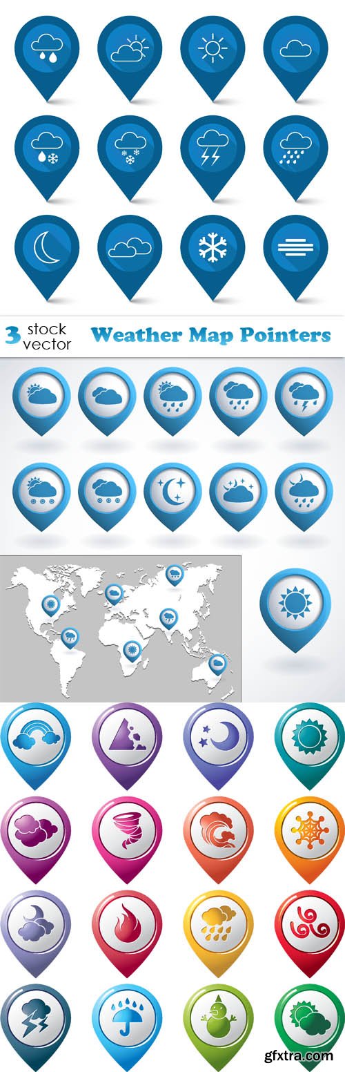 Vectors - Weather Map Pointers