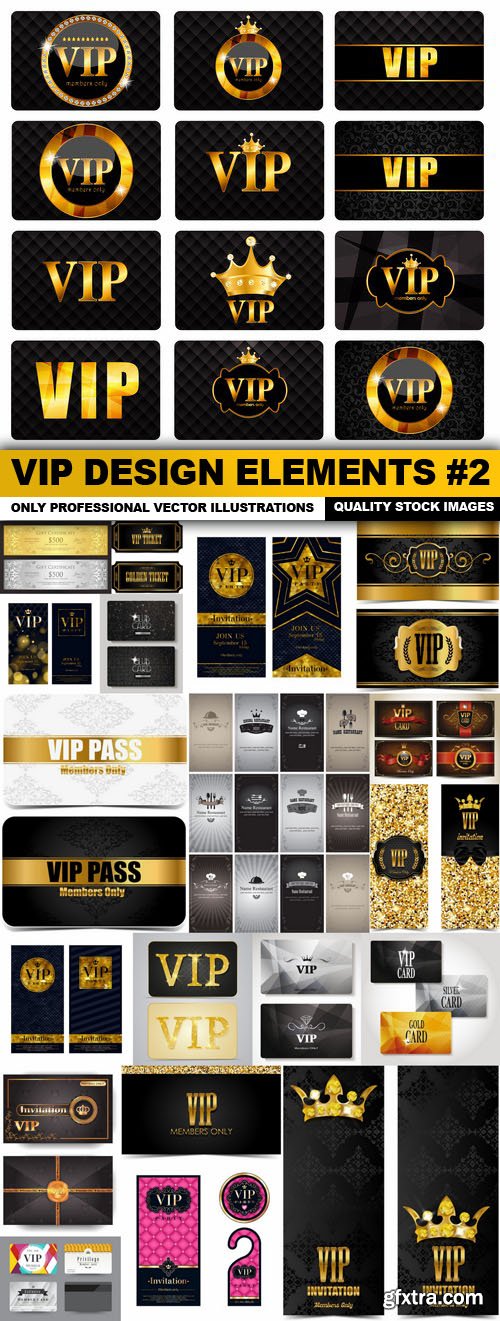 VIP Design Elements #2 - 20 Vector