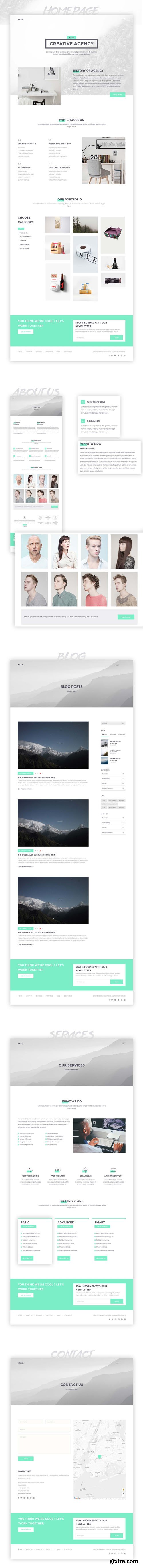 AKAD - PSD & HTML Template