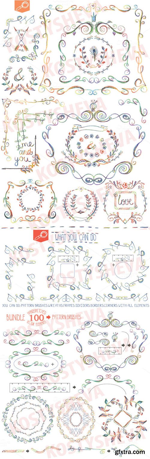 Handsketched designer Bundle Vector - CM 152979