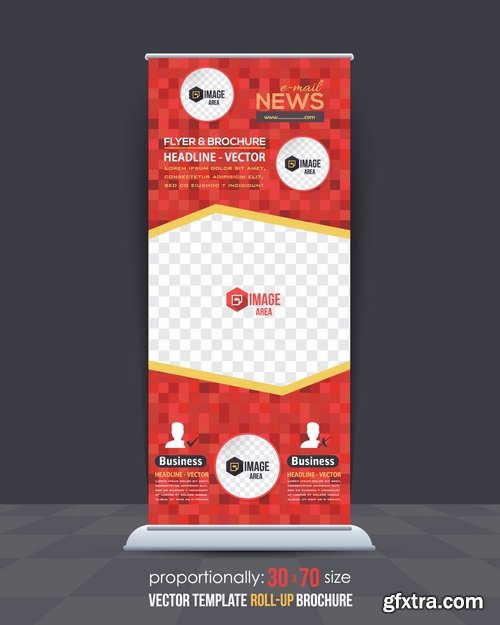 Collection of vector image banner flyer advertising board billboard 25 EPS