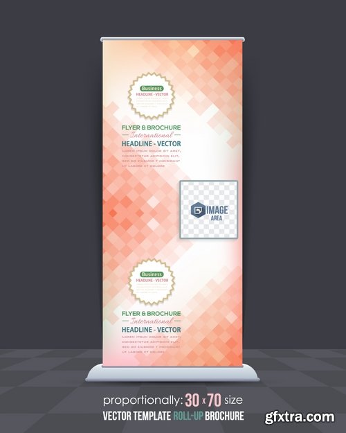 Collection of vector image banner flyer advertising board billboard 25 EPS