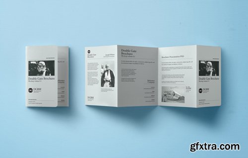 Psd Double Gate Fold Brochure