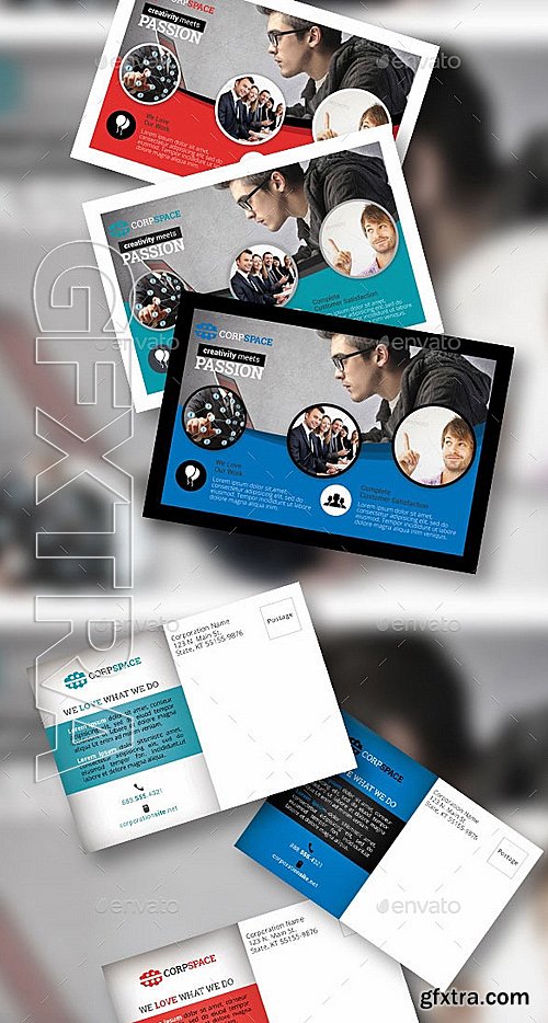 GraphicRiver - Business Flyer 40 with Postcard 8826116