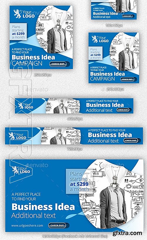 GraphicRiver - Business Online Marketing Web & Facebook Banners 11459249