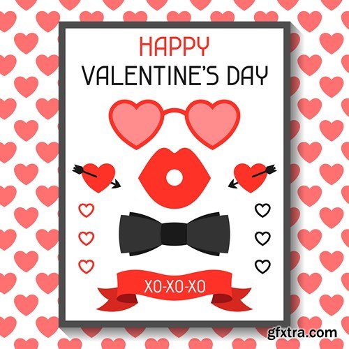 St. Valentine's Day, Hearts, Love 6 - 26xEPS