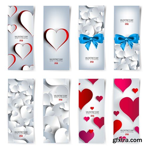 St. Valentine's Day, Hearts, Love 6 - 26xEPS