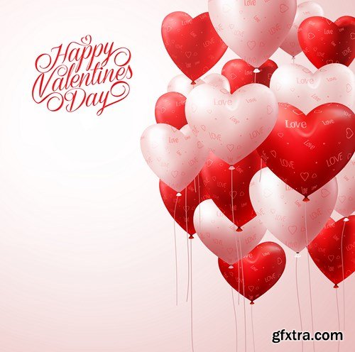 St. Valentine's Day, Hearts, Love 9 - 27xEPS