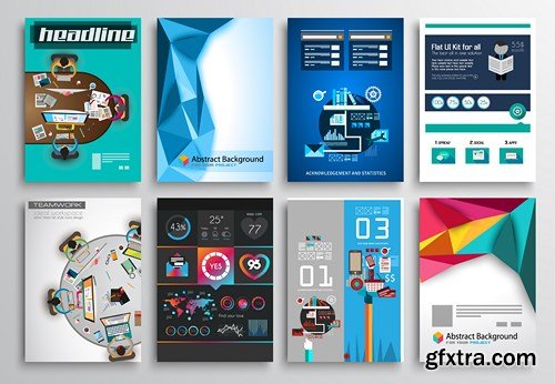 Design Flyer & Corporate Brochures 11 - 30xEPS