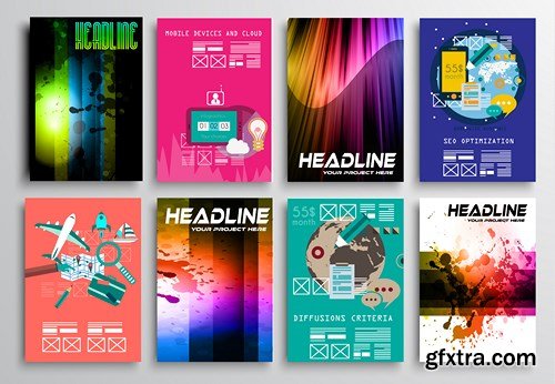 Design Flyer & Corporate Brochures 11 - 30xEPS