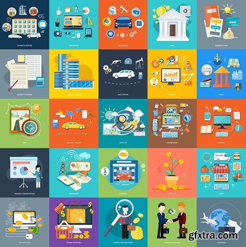 Flat Vector Design 28 - 25xEPS