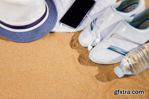 Accessories on the sand