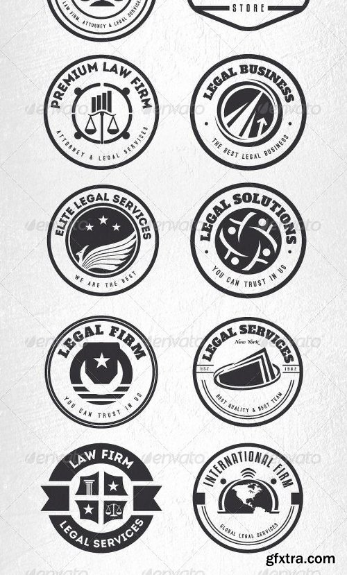 Graphicriver 12 Logos & Badges Law Firm & Legal Services 7048297