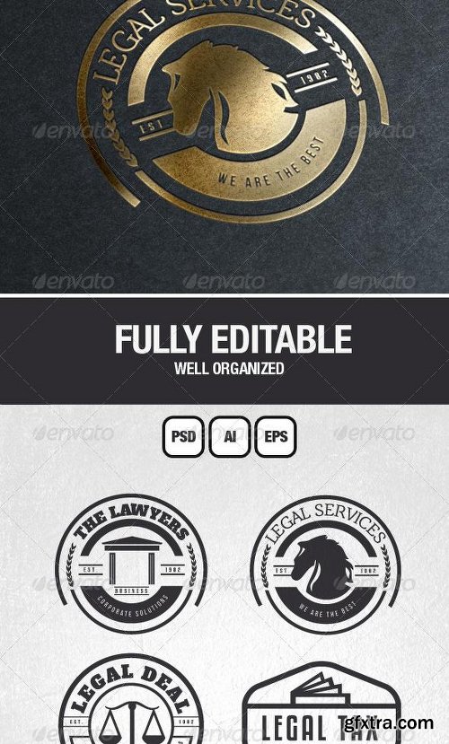 Graphicriver 12 Logos & Badges Law Firm & Legal Services 7048297