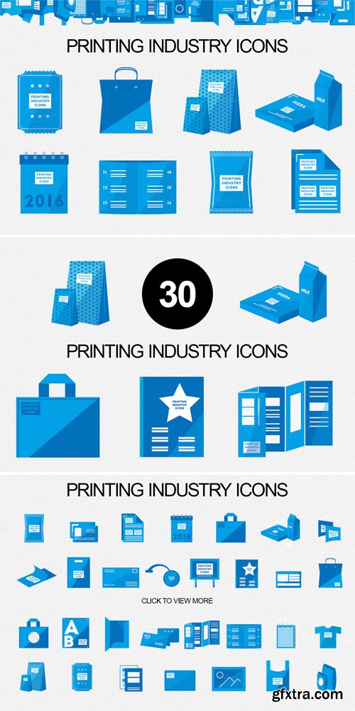 CM 244790 - Printing Industry Icons