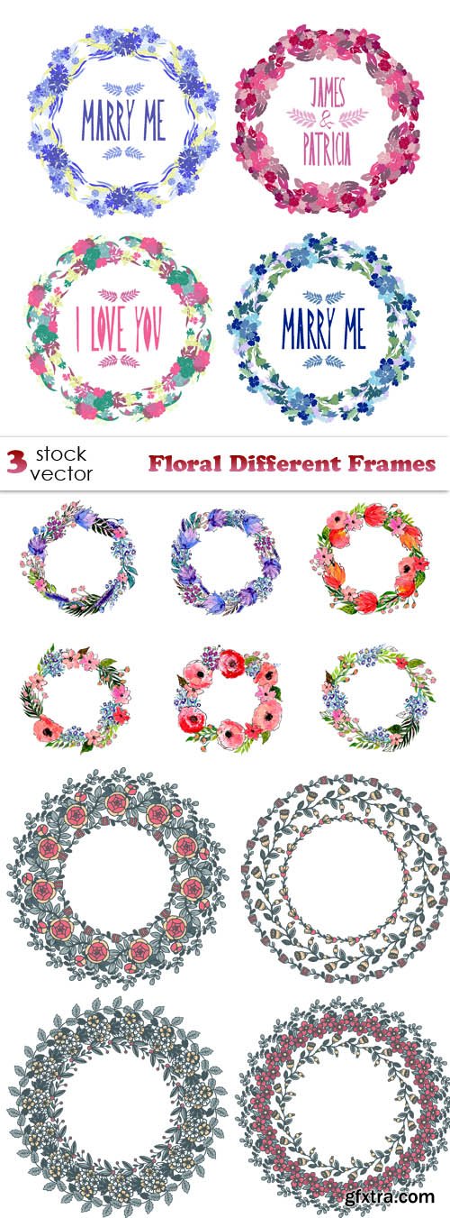 Vectors - Floral Different Frames