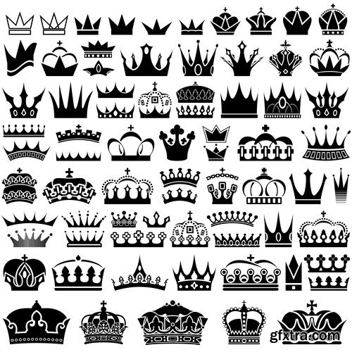 Crown design Set 11X EPS