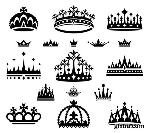 Crown design Set 11X EPS