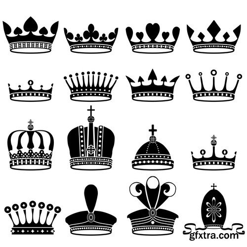 Crown design Set 11X EPS