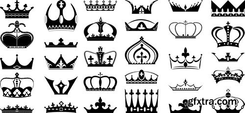 Crown design Set 11X EPS