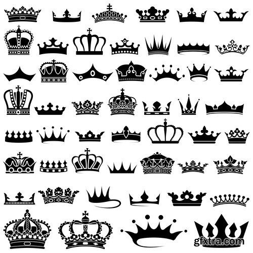 Crown design Set 11X EPS