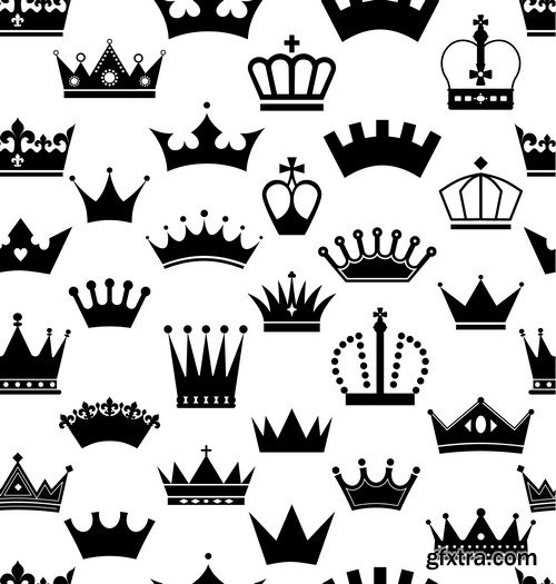 Crown design Set 11X EPS