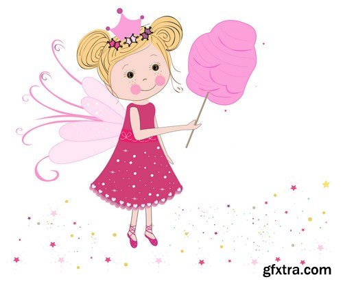 Cute pink fairy 13X EPS