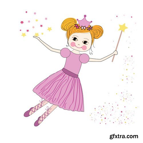 Cute pink fairy 13X EPS