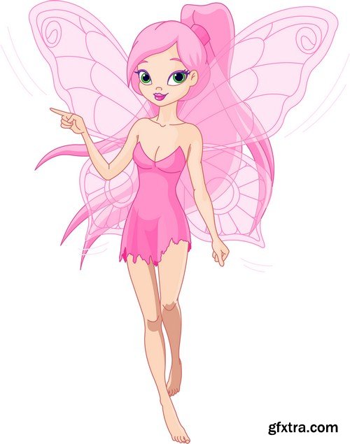 Cute pink fairy 13X EPS