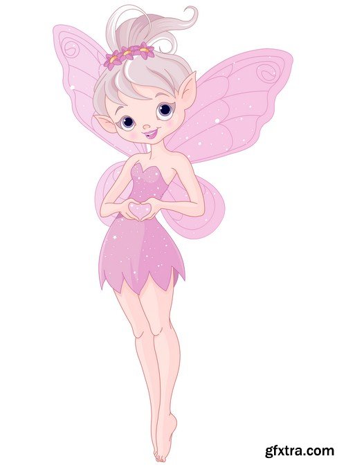 Cute pink fairy 13X EPS