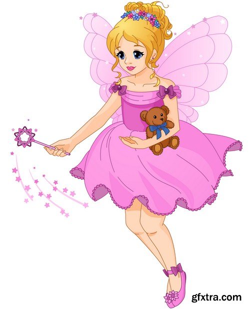 Cute pink fairy 13X EPS