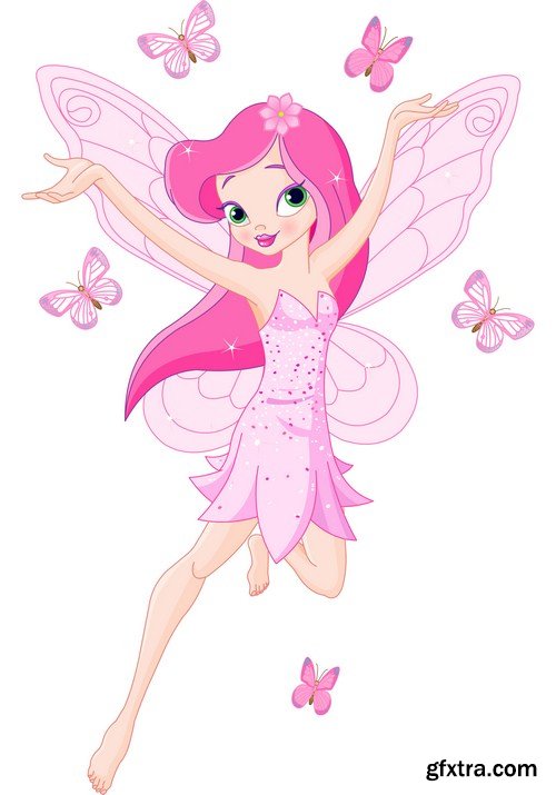 Cute pink fairy 13X EPS