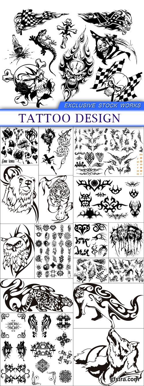 tattoo design 16X EPS