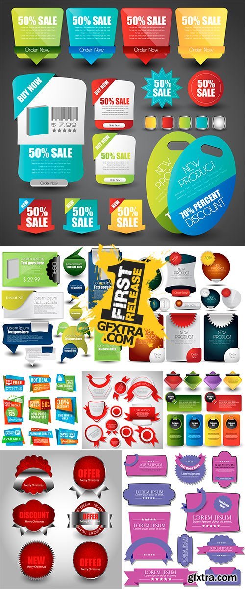 Stock Web element set vector