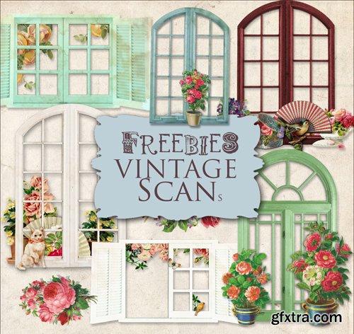 Scrap Kit - Vintage Windows