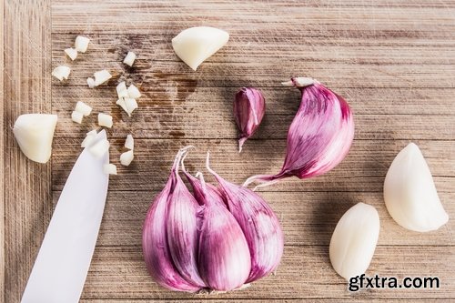 Collection garlic dish with garlic 25 HQ Jpeg