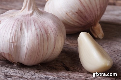 Collection garlic dish with garlic 25 HQ Jpeg