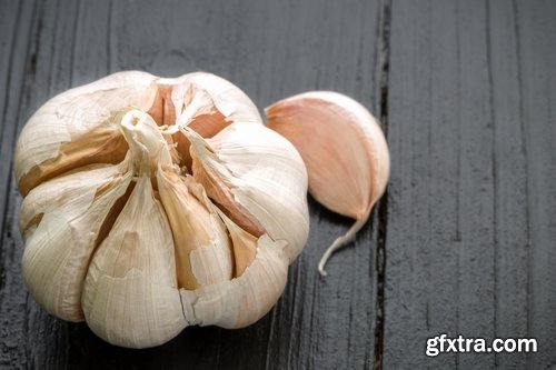 Collection garlic dish with garlic 25 HQ Jpeg