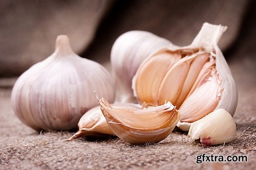 Collection garlic dish with garlic 25 HQ Jpeg