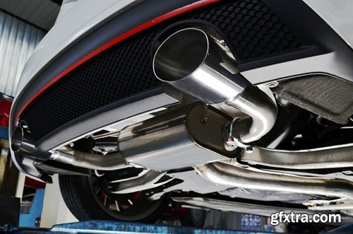 Collection vehicle motorcycle exhaust pipe exhaust system 25 HQ Jpeg